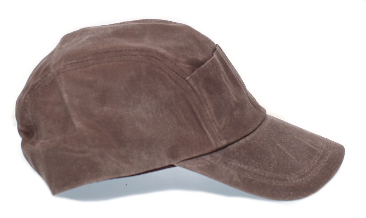 Quint Fishing Hat Movie Cap Brown Canvas 5 Panel Wax Waterproof | eBay