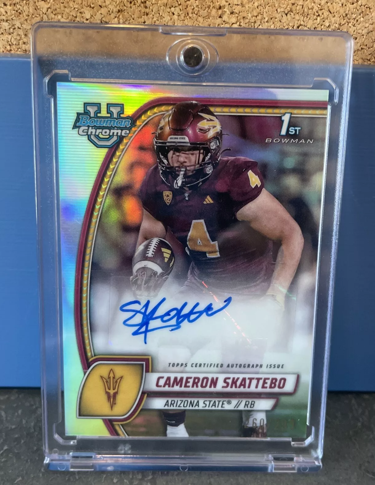 Cameron Skattebo trading card