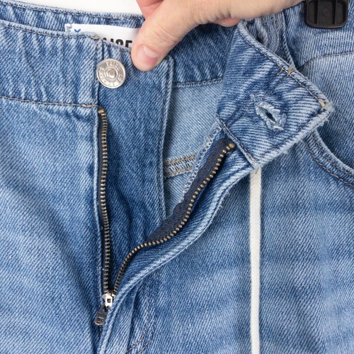 Paige Jeans Womens Size 28 (31x26) Blue Zoey Drawstring Cuffed Wide Leg - Picture 6 of 12