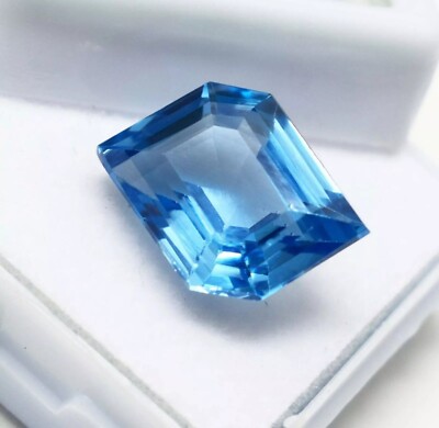 Royal Blue Sapphire Fancy Cut 9-10 Ct Ceylon Natural EGL Certified Gemstone