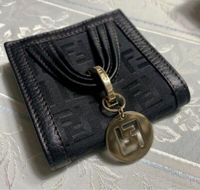 Fendi Zucca coin case with charm 90 | eBay