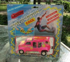 1990 Lanard Toys Malibu Madness California Cool Power Cord PINK Surf Van UNUSED