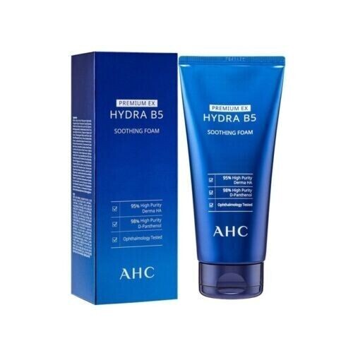 AHC Premium EX Hydra B5 Soothing Foam Cleansing Foam Moisturizing Cleanser 180ml