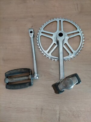 Pédalier Acier Assauto Vintage – 46 Dents – Fabrication Italienne – Vélo Route