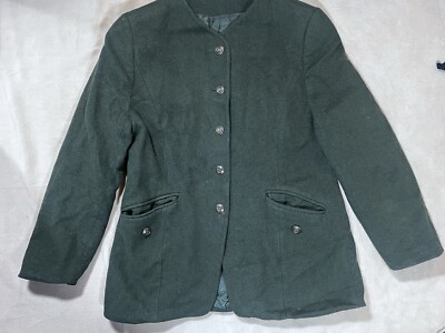 St Michael Marks And Spencer Pure Wool Army Green Coat St Michael Marks And Spencer Pure Wool Army Green Coat