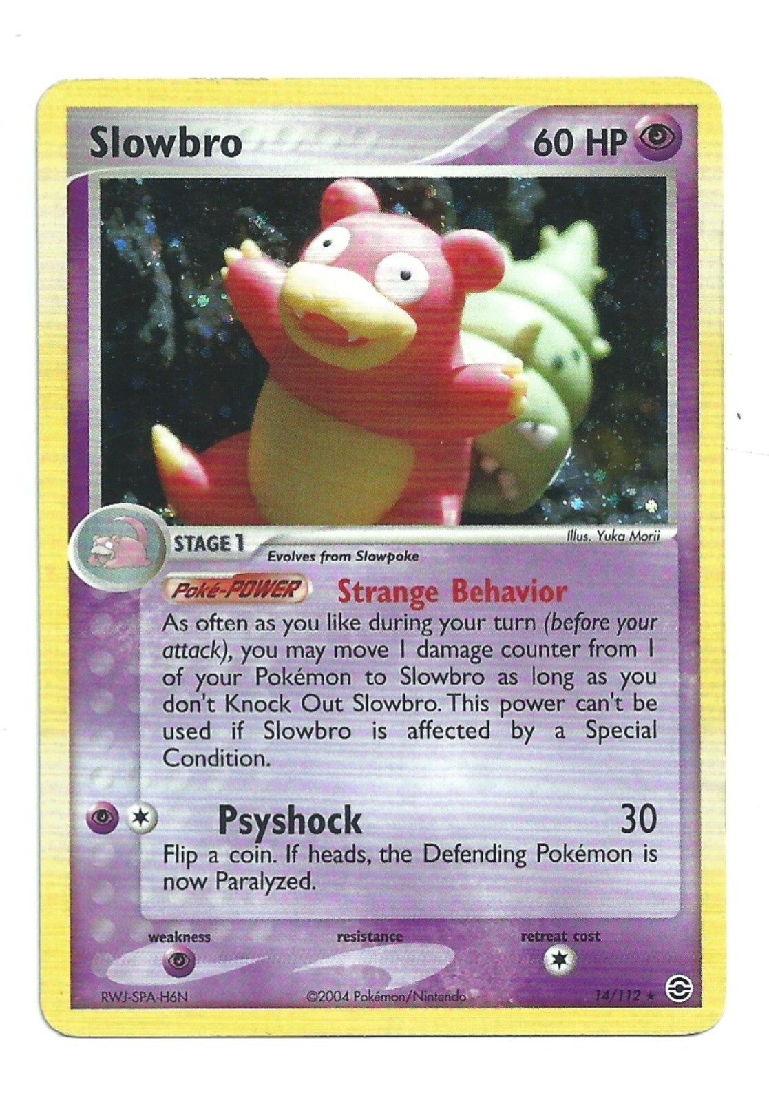 Slowbro 14/112 Pokemon TCG FireRed & LeafGreen Near Mint Holo