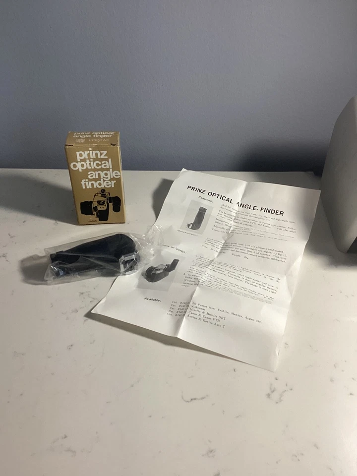 NEW IN BOX AUTHENTIC PRINZ OPTICAL ANGLE FINDER CATALOG # 140-85 FOR PENTAX NR - Image 2 of 4