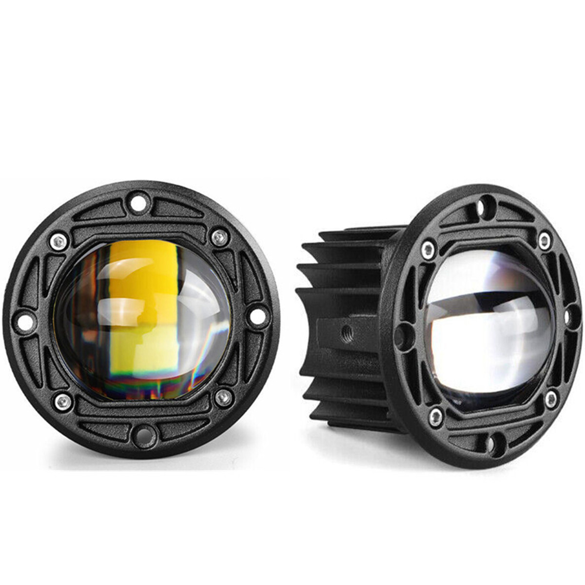 LED Lens Fog Lamp Flush Mount Work Light Driving Lights Trim