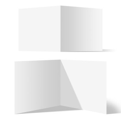 25 - 200 Blanko Faltkarten Set Klappkarten Quadrat 148 x 148 mm 300 g/qm Karton
