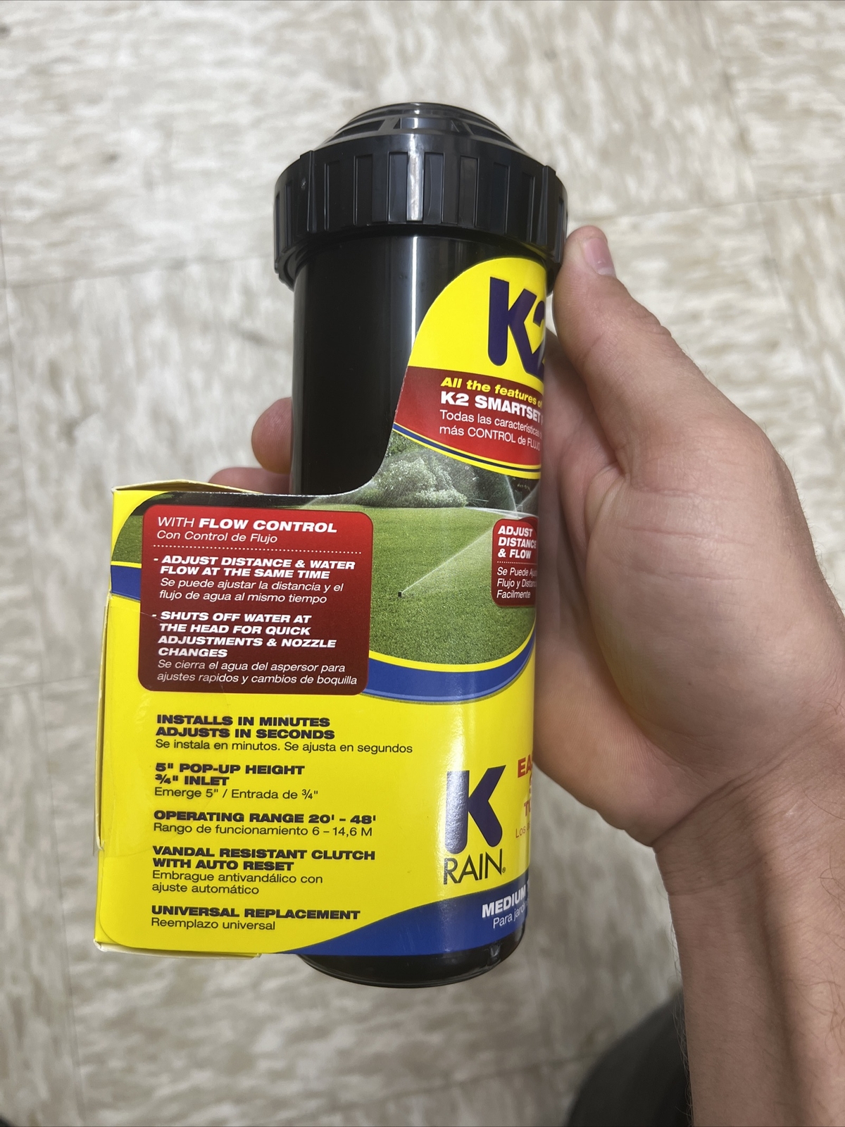 KRain K2 Pro 5" Sprinkler PopUp Rotor with Flow Control, with Adj Key