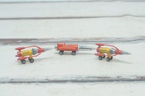 3 Vintage Yot Toys Thunder Bird 3 Rare USAF Taiwan 1970s Vintage Die-Cast Space - Picture 6 of 13