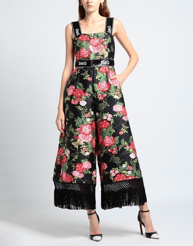 NEW DOLCE & GABBANA Embroidered Brocade Jumpsuit IT 38