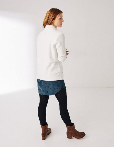 RRP £55, NEW FAT FACE Newbury Ivory Half Neck Jumper - Picture 4 of 4