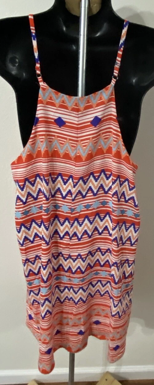 VETEMENTS Abito donna Grievergate con spalline Chevron foderato multicolore