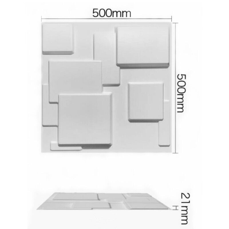 12x 3D Wall Panels Cover PVC Textured Brick Tiles Background Wallpaper