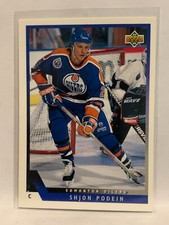 #60 Shjon Podein Edmonton Oilers 1993-94 Upper Deck Hockey Card
