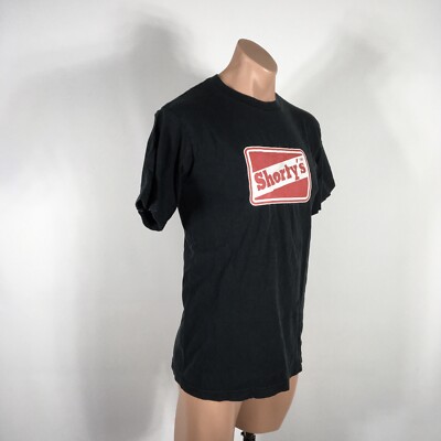 VTG 90s Shorty's Skateboard Red Black Logo Classic T-shirt Sz M
