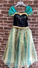 NWT DISNEY STORE FROZEN ANNA CORONATION DRESS 7/8 1ST EDITION DELUXE HALLOWEEN
