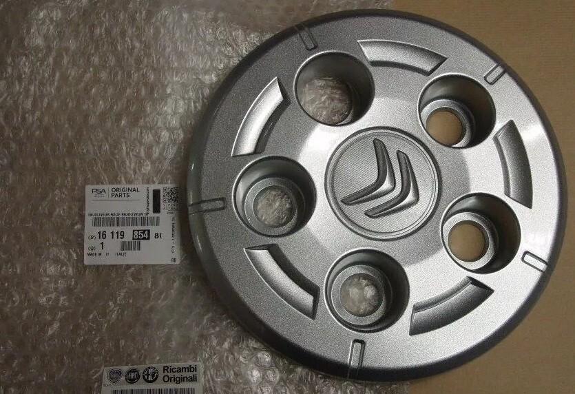 Enjoliveur de roue 16'' Citroën Jumper d'origine au fini argenté longue durée