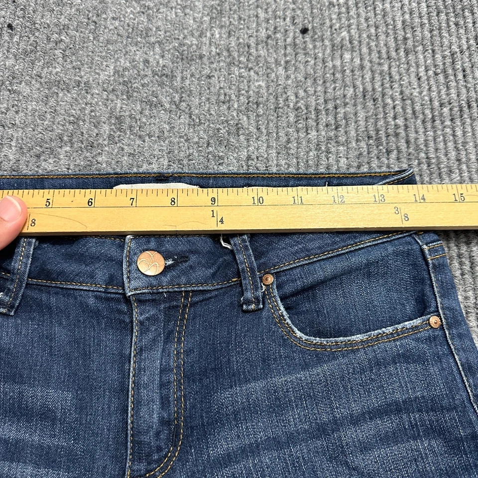 Jessica Simpson Forever Rolled Skinny Jeans Womens Size 27 Blue Denim Low Rise - Image 4 of 4