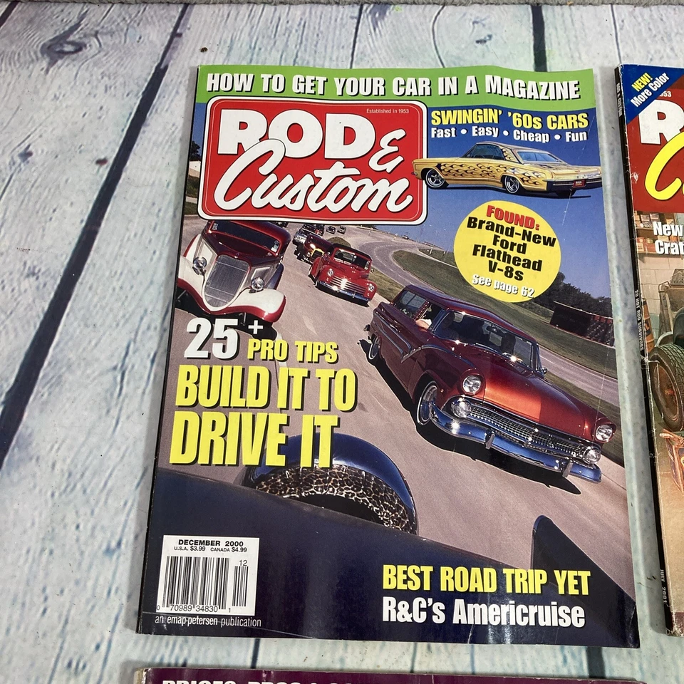 Rod and Custom Magazines Lot of 6 Issues Hot Rods Cars Garage 2000-2001 RC-9 - Image 2 of 4
