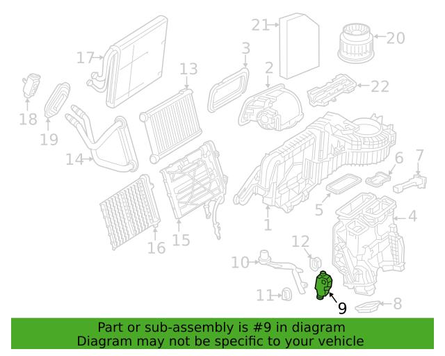 Mercedes Benz GLC300 GLC43 AMG 2016-2022 HVAC Air Inlet Door