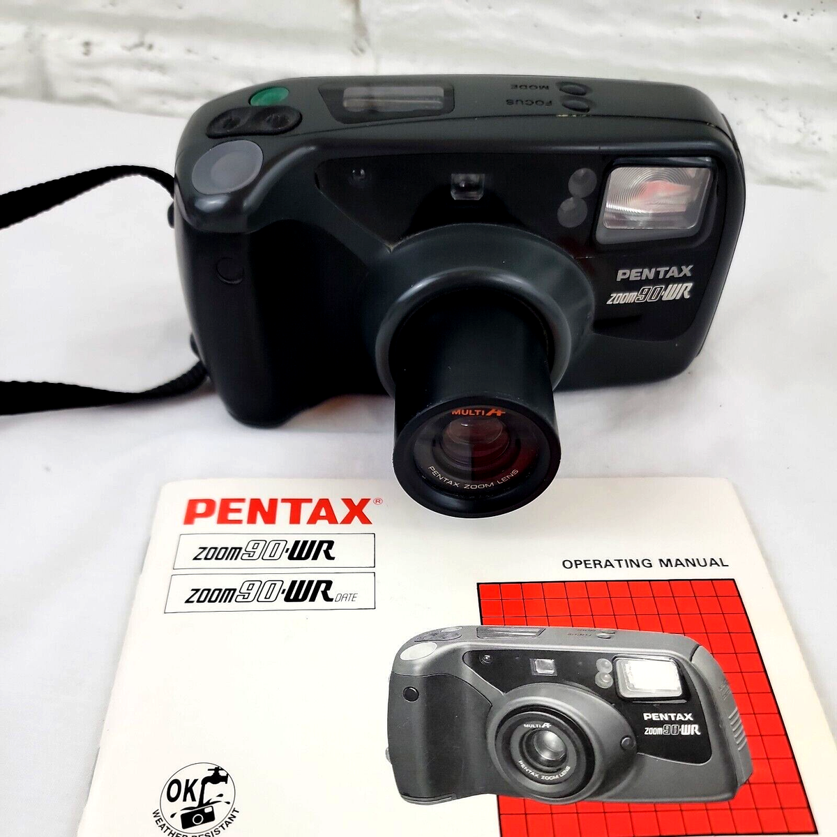 【動作確認済】 Pentax ZOOM 90-WR F0619-34e y Pentax Zoom 90-WR 35mm Film Point & Shoot Camera Japan