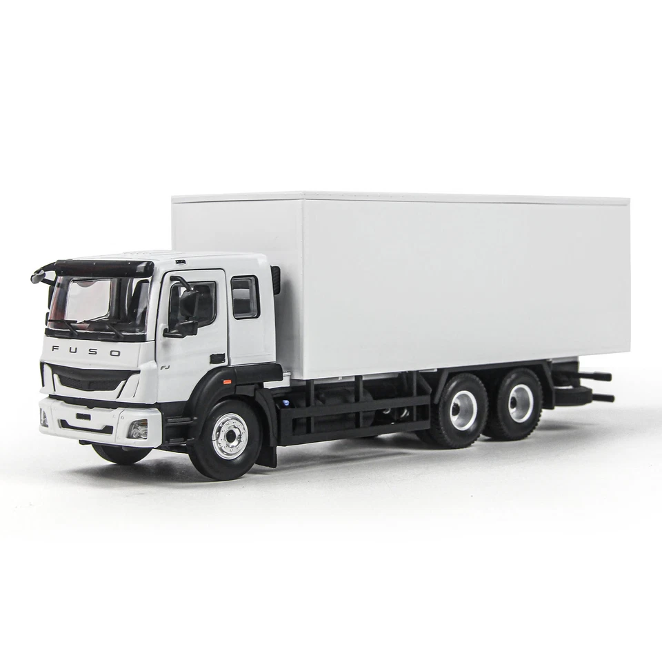Белая литая модель грузовика Mitsubishi Fuso FJ масштаб 1:48 игрушка подарок коллекция Paudi - Изображение 2 из 4