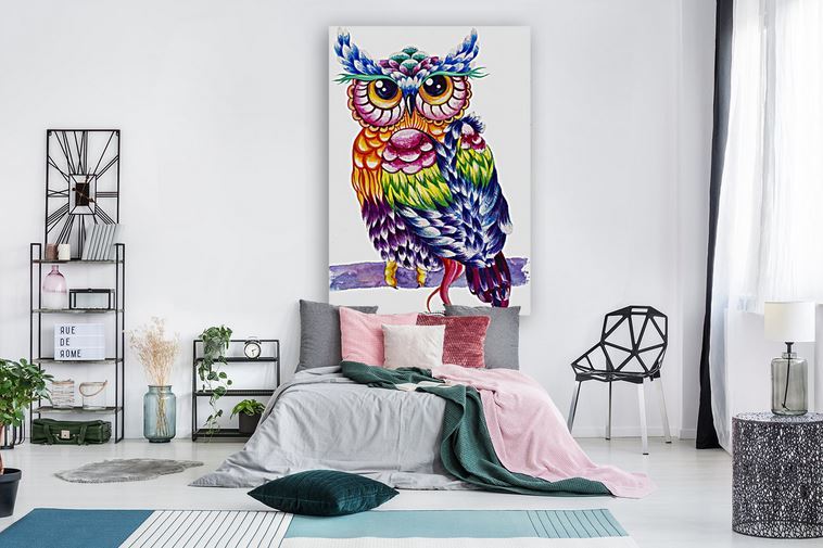 OWL ART beautiful & colorful animals high quality Canvas painting  Home decor