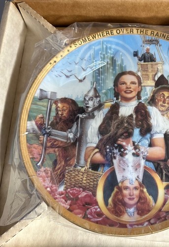 The Wizard of Oz Somewhere over the Rainbow 50 Years of OZ Commemorative Plate-G - Picture 14 of 20