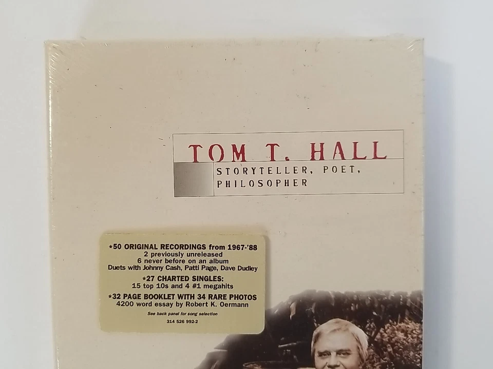 Tom T. Hall Storyteller Poet Philosopher BRAND NEW SEALED 2 CD 50 Songs BOX SET - Image 3 of 4