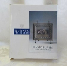 Vintage Burnes of Boston 2002 Baby Shoes Flip Its Photo Holder NIB Hold 50 4 X6