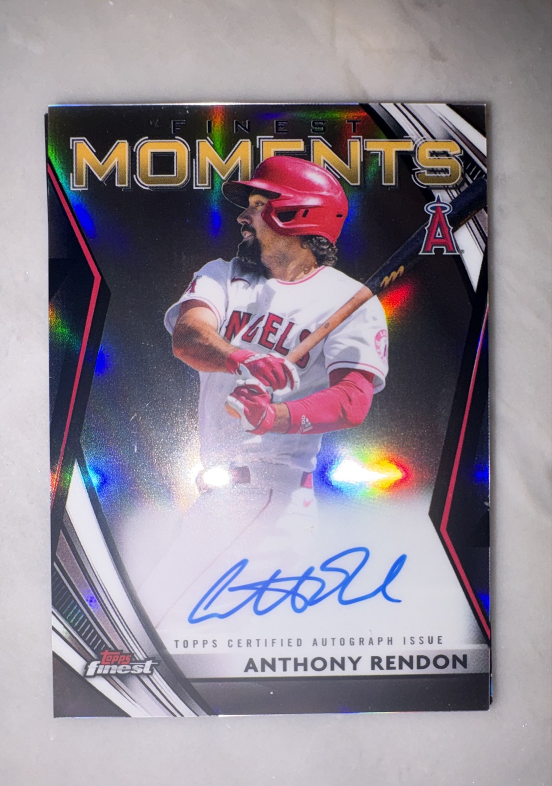 2021 Topps Finest - Finest Moments Autographs Anthony Rendon #FMA-AR (AU)