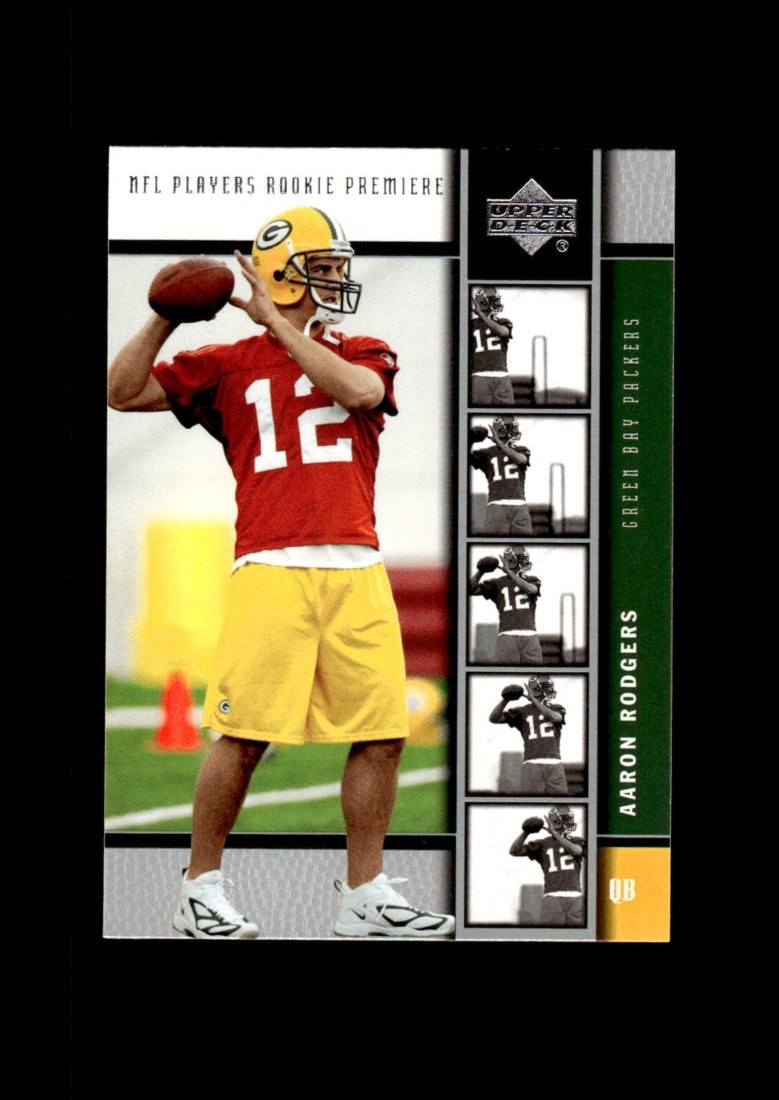 2005 Upper Deck: # 16 Aaron Rodgers Rookie Premiere RC NM-MT OR BETTER
