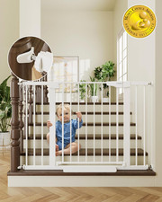 30-46" Baby Gate for Stairs, Toddler Safety Essentials for the House, Auto Close