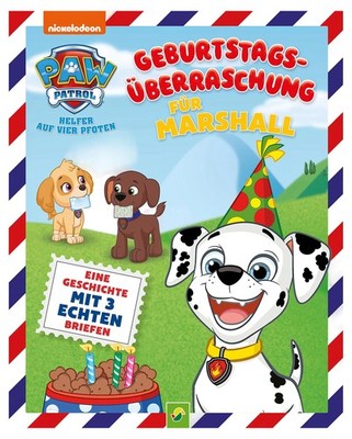 PAW Patrol Geburtstagsüberraschung Marshall Briefe Buch Kinder ab 4