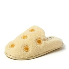 Women's Novelty Gift Teddy Sherpa Scuff Slip On House Shoe X-Large Yellow