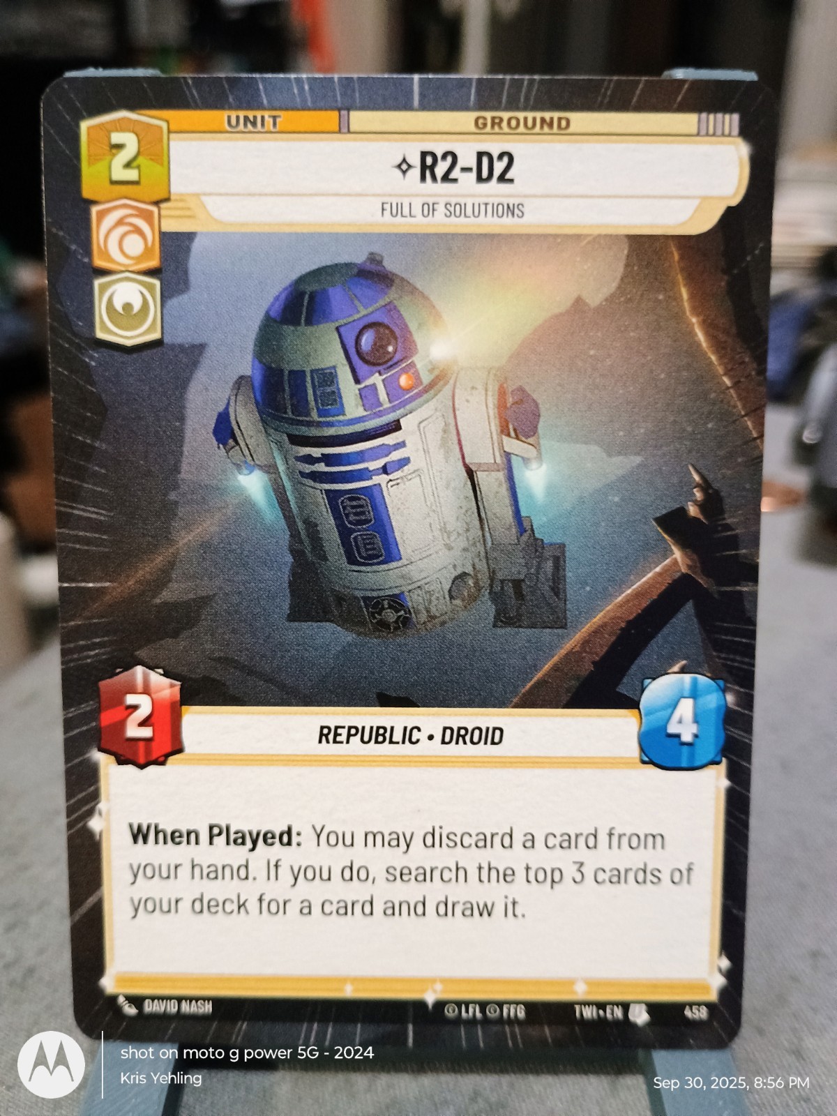 Star Wars Unlimite Twilight Of The Republic - R2-D2 Hyperspace #458