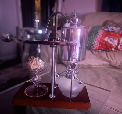 Bella Breville BTM800XL Manual Siphon Coffee Maker Stand Alcohol Burner