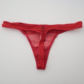 NEW Victoria's Secret VTG 2013 Sexy Little Things Bow Sheer Thong Panty MEDIUM