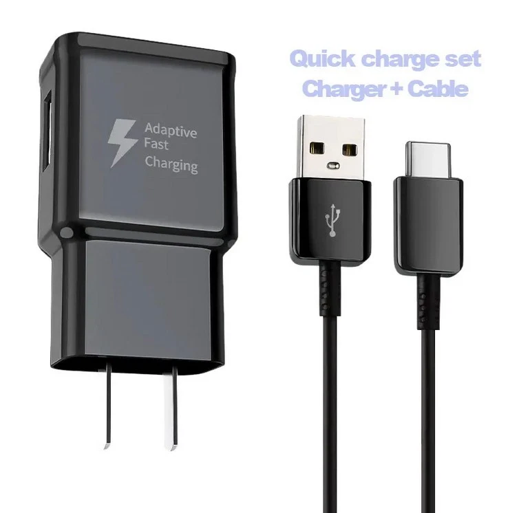 15W Fast Wall Charger Adapter USB A-C Charging Cable for Samsung S20+ S22 Note10 - Image 4 of 4
