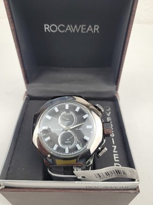 ROCAWEAR - HERREN - ARMBANDUHR - 3565U-42-G02 - SCHWARZ - OVERSIZED - NEUWARE