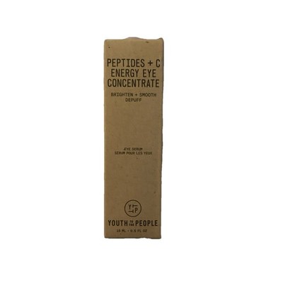 Youth To The People Peptides + C Energy Eye Concentrate Eye Serum 0.5oz 15Ml New