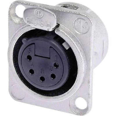 Neutrik NC5FD-L-1 XLR-Steckverbinder Flanschbuchse, Kontakte gerade Polzahl: 5
