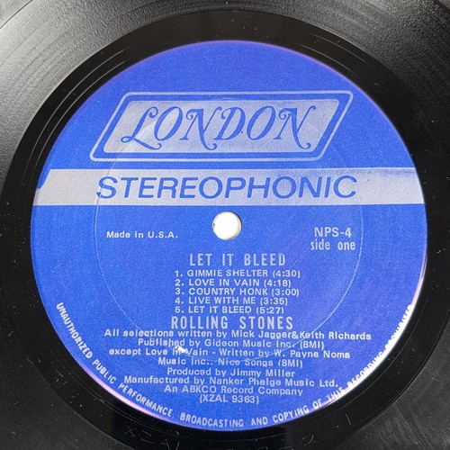 Rolling Stones Let It Bleed Vinyl LP 1969 London Records Classic Rock Album - Picture 5 of 9