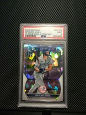 Spencer Jones 1st PSA 9 2023 Bowman Chrome Atomic Refractor New York Yankees