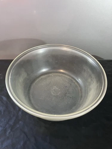 VTG Rare Old PYREX Clear Glass Bowl w/ Stamp Logo