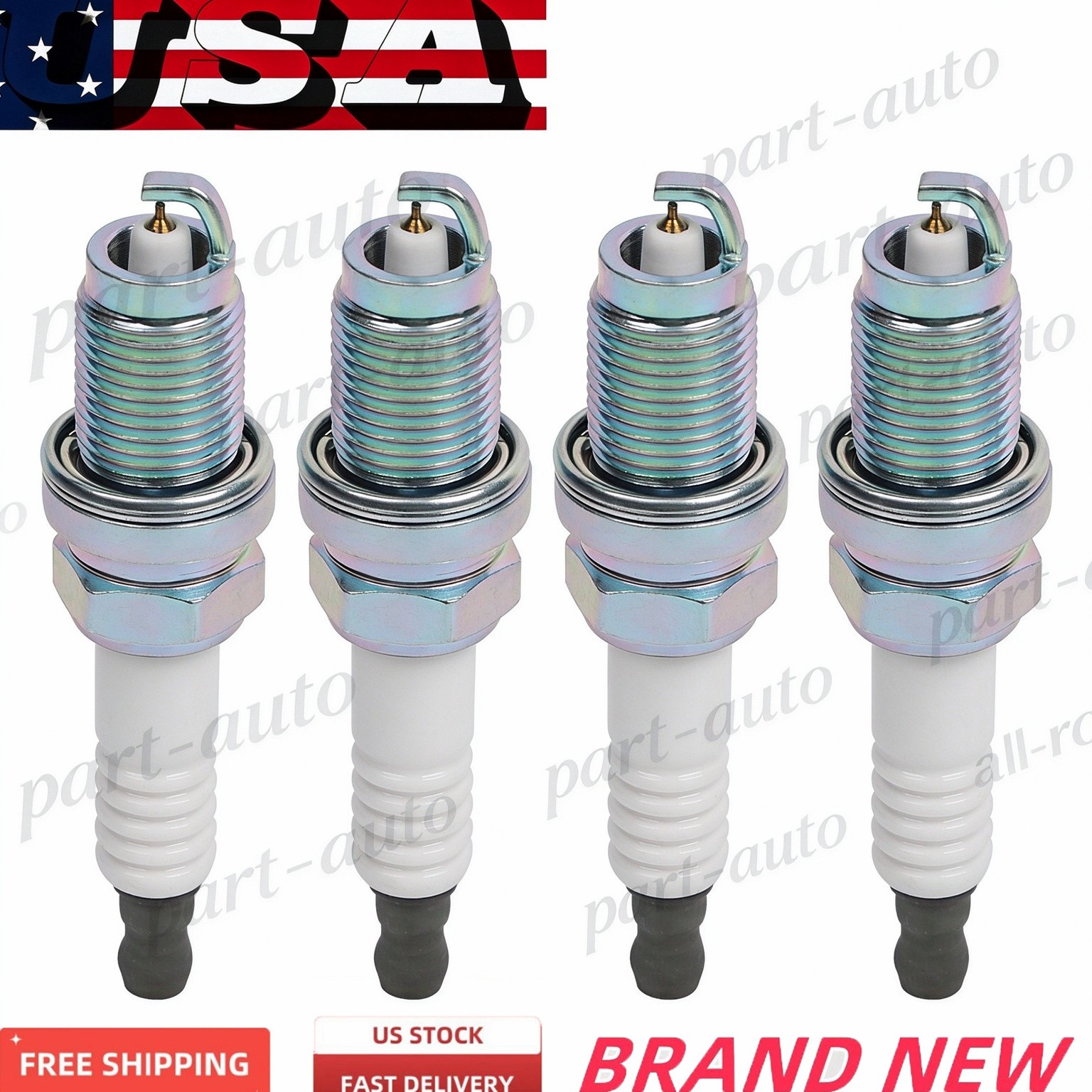 4pc Laser Iridium Spark Plugs IZFR6K11 6994 For Honda Accord Civic CRV Acura
