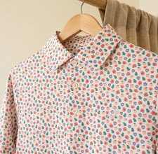 The Georgia Peach by Rhoback - White Floral Theme - Moisture-Wicking UV M-3XL