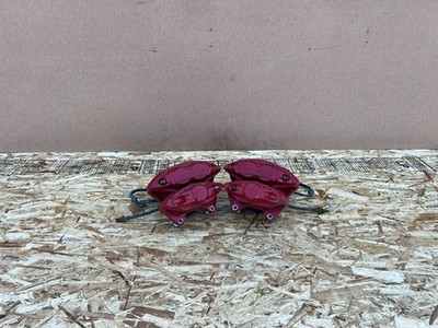 INFINITI Q50 Q60 14-24 OEM FRONT REAR LEFT RIGHT AKEBONO BRAKE CALIPER RED (SET)